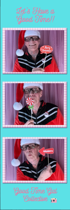 Good Time Gal Collective Christmas photo booth strip